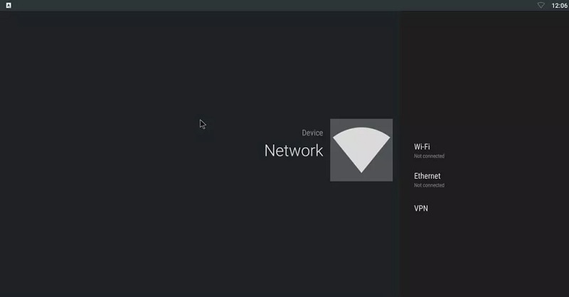 Selecting an internet network android box