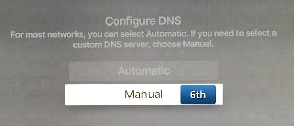 How to change DNS on apple tv